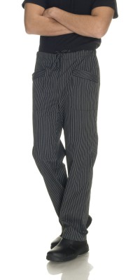Andrea Black Reno Striped Trousers
