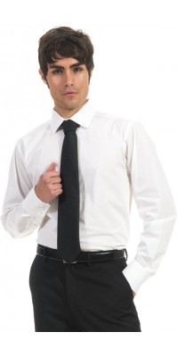 Men's Close-Fitting White Shirt