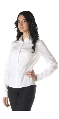 Women's Close-Fitting L/S White Shirt