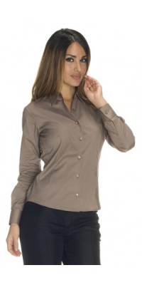 Camicia Donna Aderente M/L Coloniale