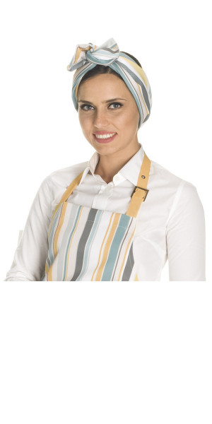 Ochre Spezia Striped Headband Turban