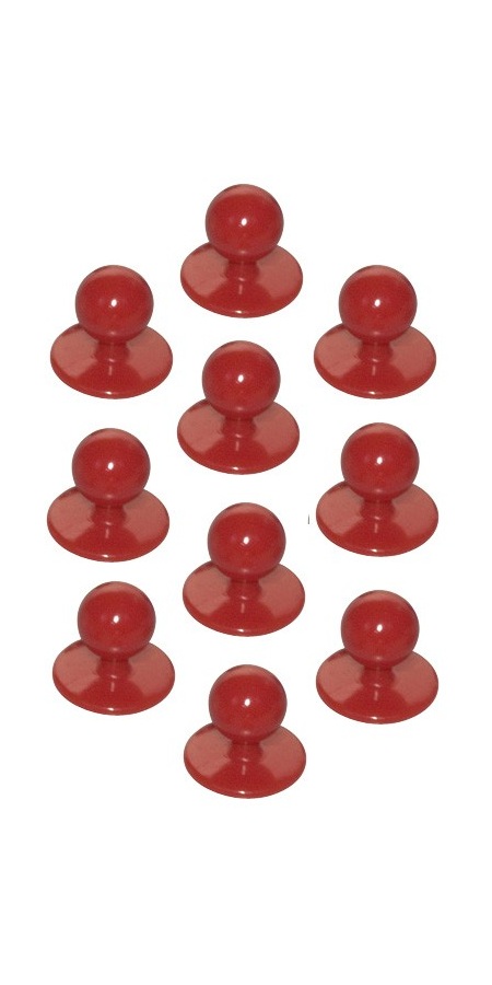 Bottoni estraibili Rosso
