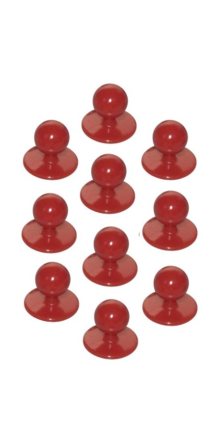 Bottoni estraibili Rosso