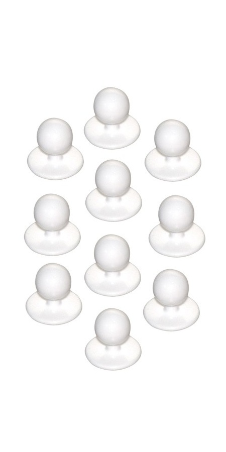 Bottoni estraibili Bianco