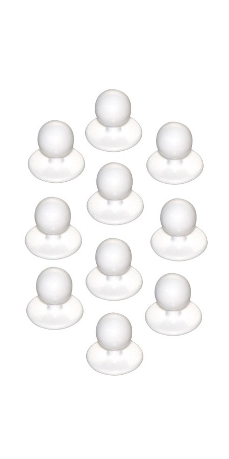 Bottoni estraibili Bianco