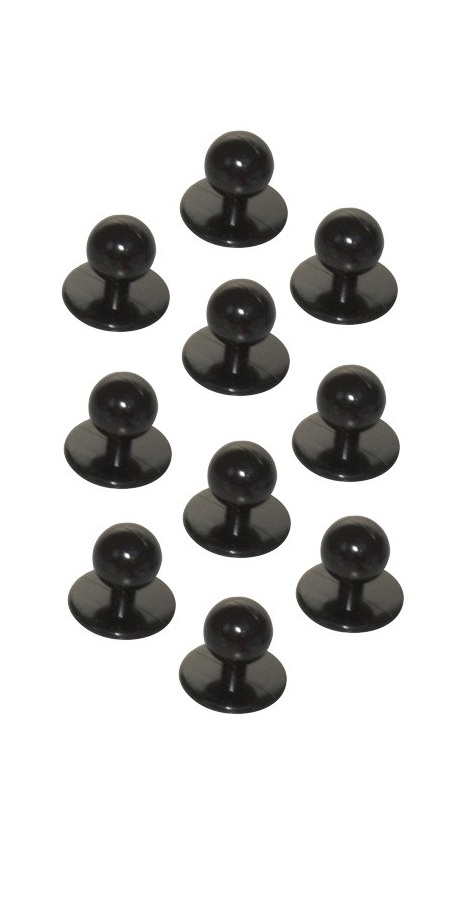 Bottoni estraibili Nero