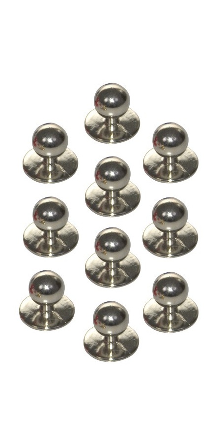 Bottoni estraibili Argento