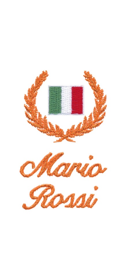 Ricamo Alloro e Nominativo