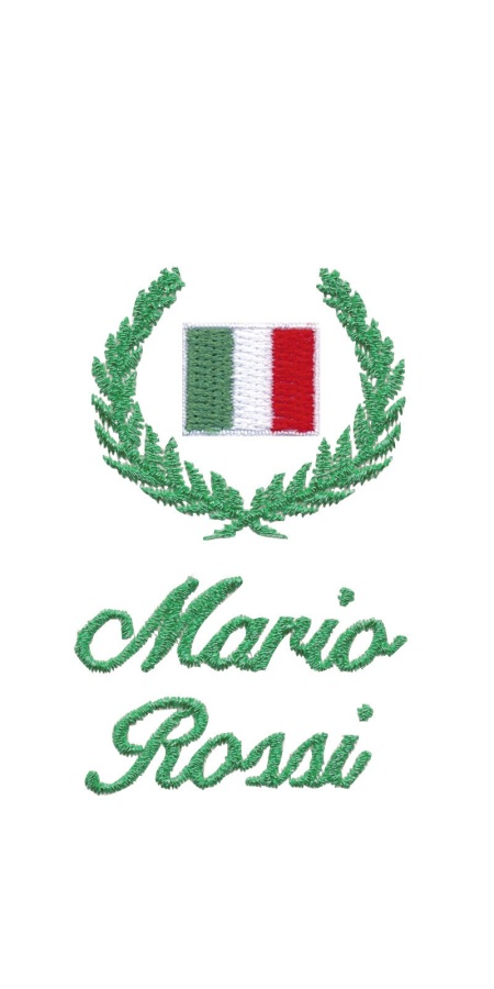 Ricamo Alloro e Nominativo