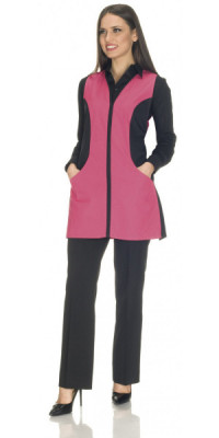 Eva Fuchsia/Black Pinafore