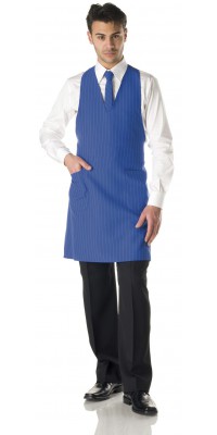 Sassari Light Blue Pinstriped Apron