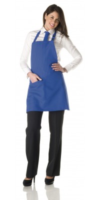 Parma Light Blue Pinstriped Apron