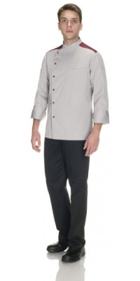 Romeo Light Grey Chef Jacket