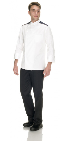 Romeo White/Jeans Chef Jacket