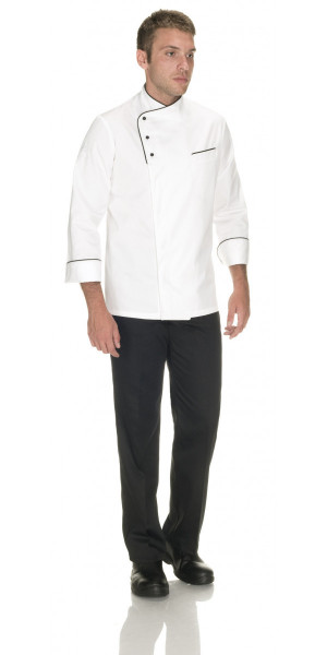 Academy White/Black Chef Jacket