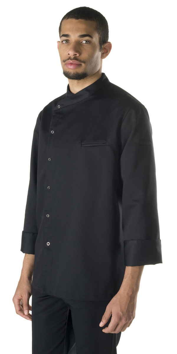 Banquet Hospitality Jacket Simon Jersey Black Size Large Waiter Chef Uniform