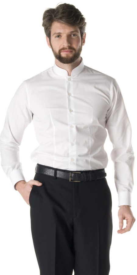 Camicia Uomo Coreana Bianco