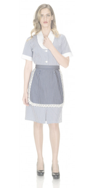 Positano Blue Striped Small Apron