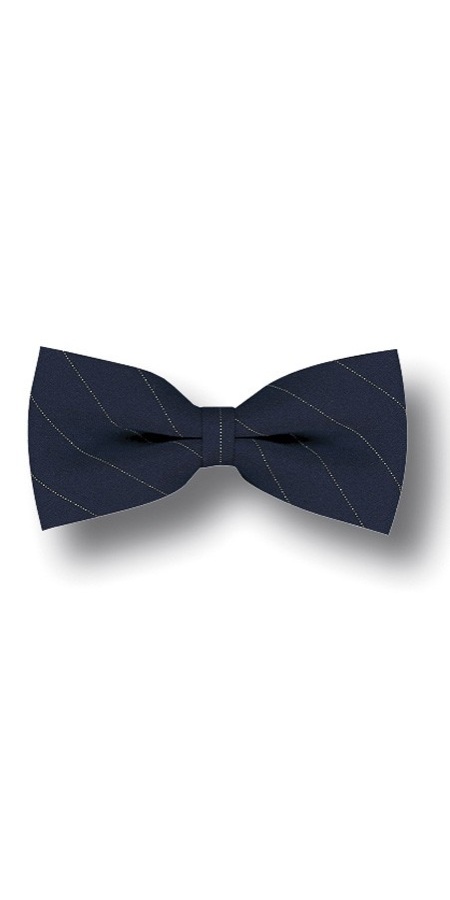 Papillon  Navy Blu Gessato