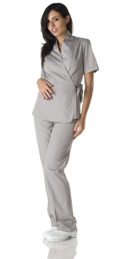 Casacca Kimono Aiko Grigio Chiaro