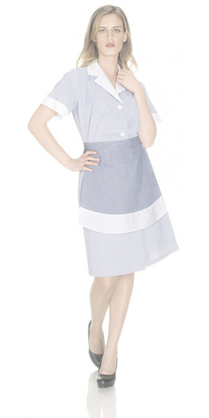 Ascea Blue Striped Small Apron