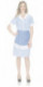 Ascea Sky-Blue Striped Small Apron