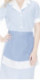 Ascea Sky-Blue Striped Small Apron