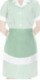 Ascea Green Striped Small Apron