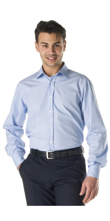 Camicia Uomo Tebe Rig.  Azzurro