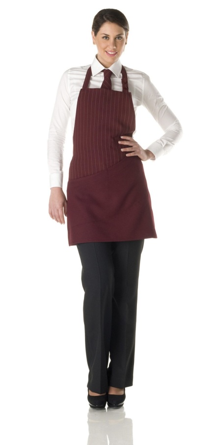 Grembiule Parma Gessato Bordeaux