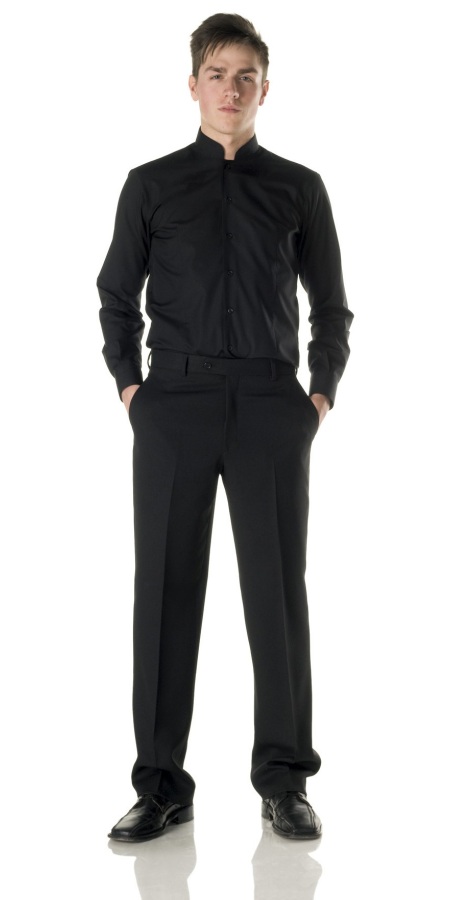 Camicia Uomo Coreana Nero