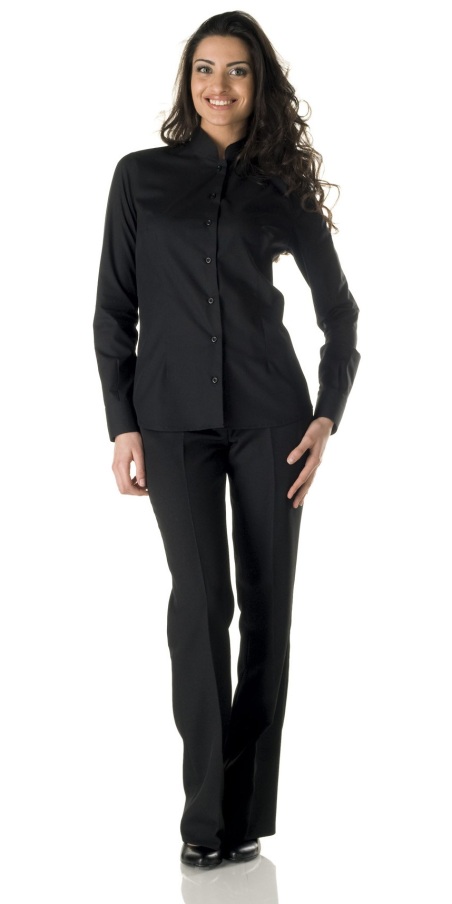 Camicia Donna Coreana Nero