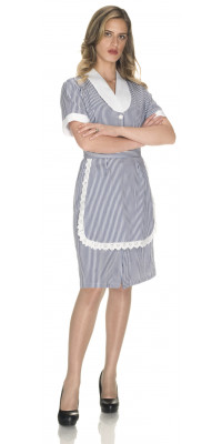 Simona Blue Striped Dress