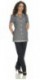 Katia Grey Striped Tunic