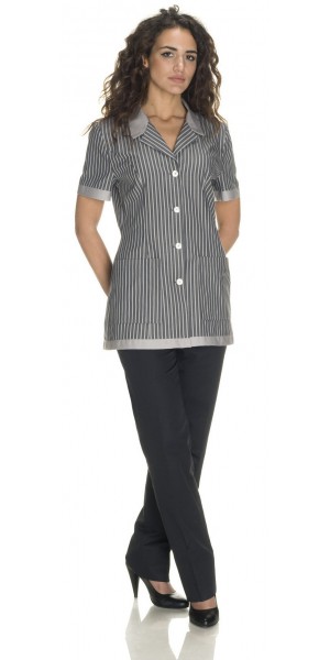 Katia Grey Striped Tunic