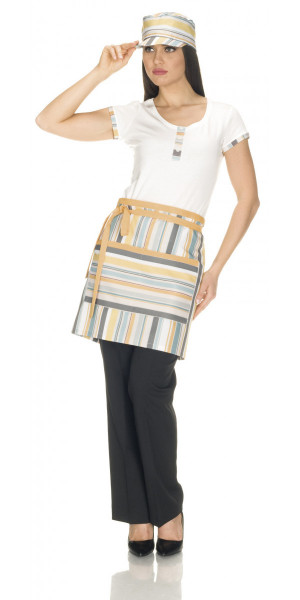 Patti Ochre Spezia Striped Apron