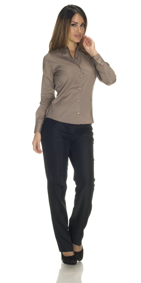 Camicia Donna Aderente M/L Coloniale