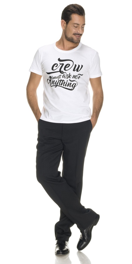 T-Shirt Uomo Crew Bianco