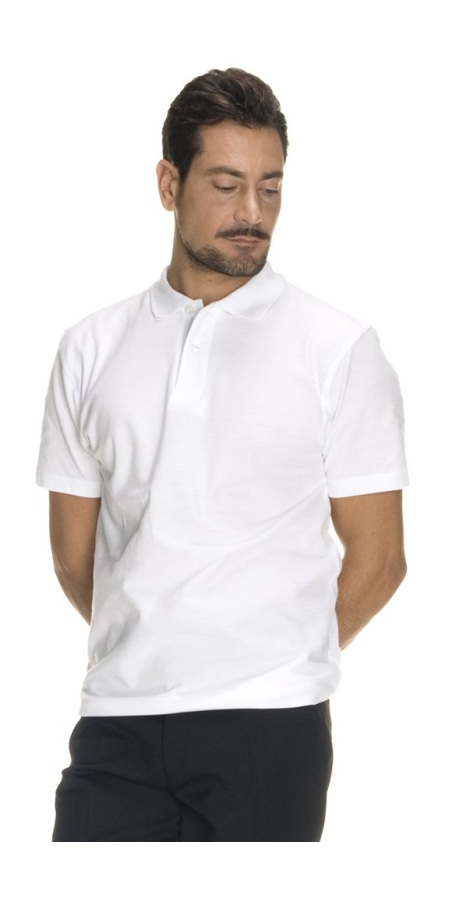 Men's White Polo Shirt - 6 Pieces