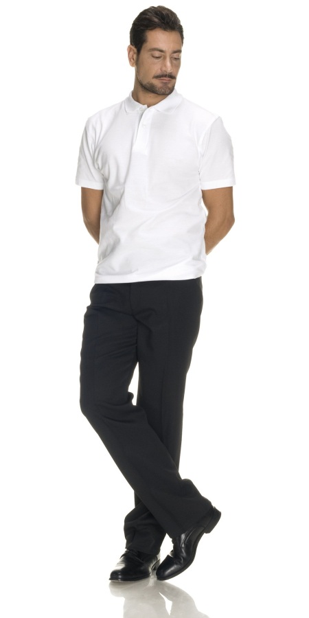 Men's White Polo Shirt - 6 Pieces