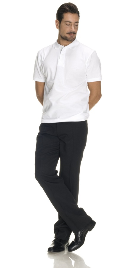 Men's White Polo Shirt - 6 Pieces