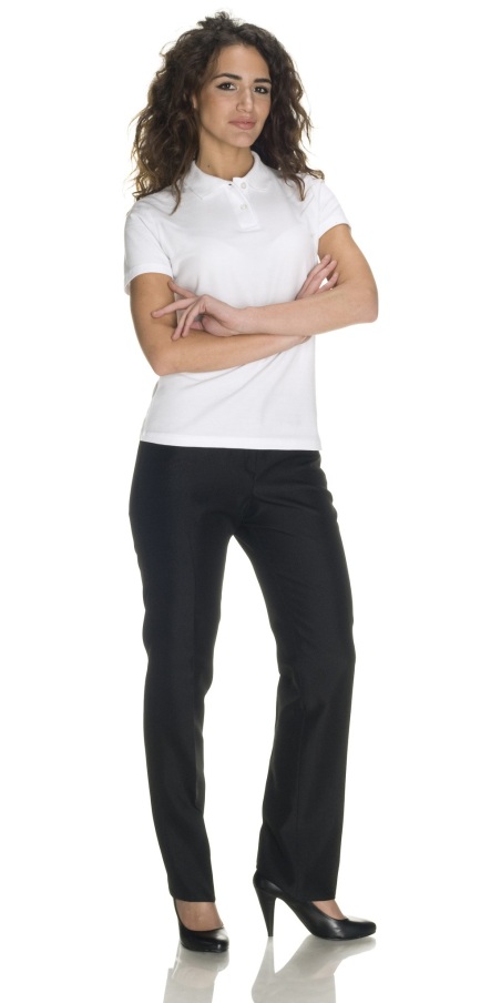 Women's White Polo Shirt - 6 Pieces
