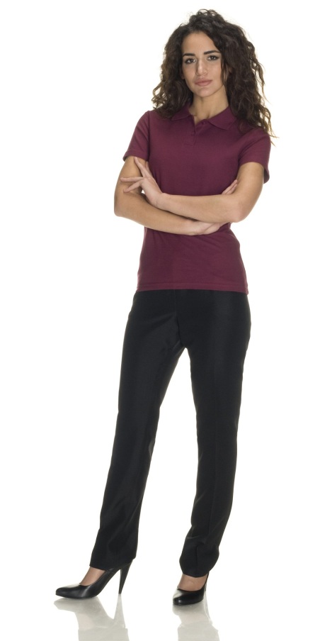 Women's Reddish Purple Polo Shirt - 6 Pieces