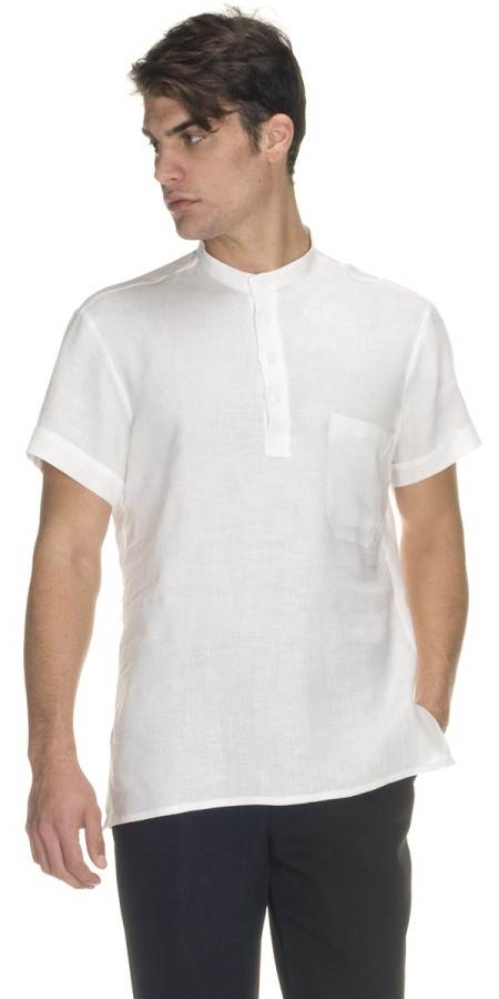 Camicia Uomo Bali Lino Bianco