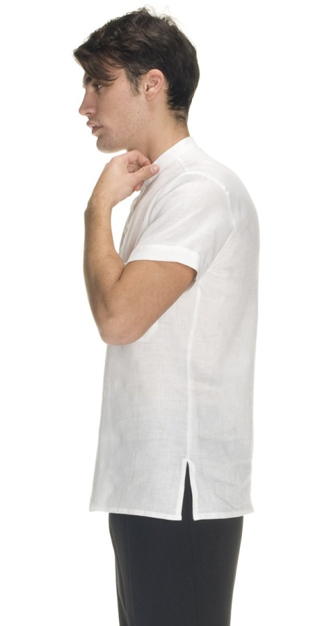 Bali Men's White Linen Shirt