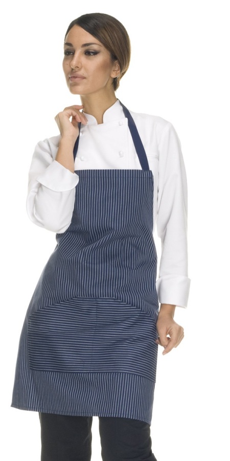 Pescara Blue Reno Striped Apron