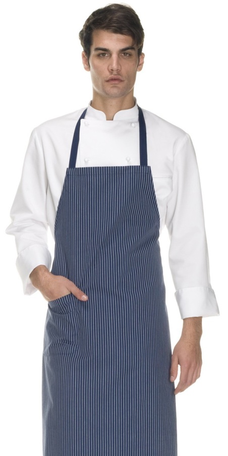 Riccione Blue Reno Striped Apron