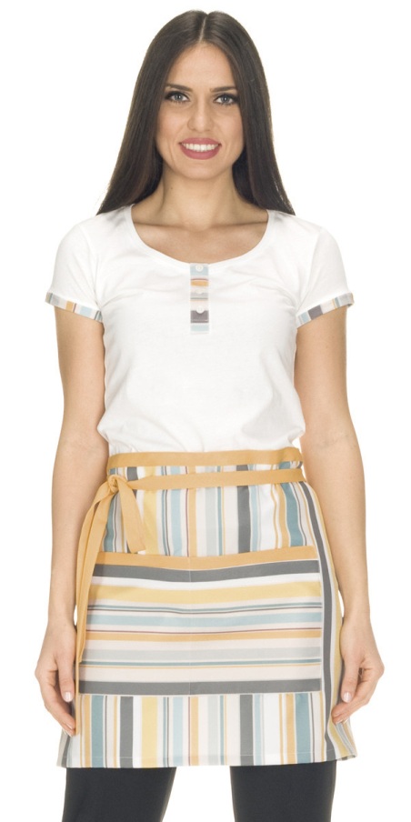 Patti Ochre Spezia Striped Apron