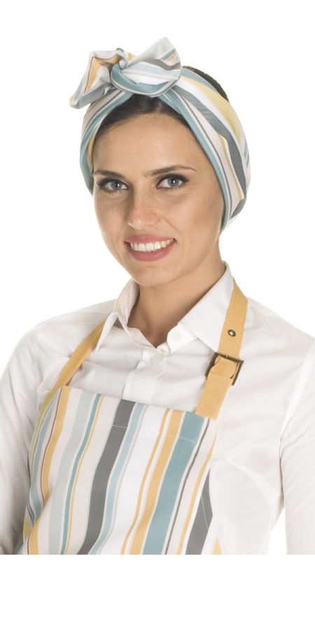Ochre Spezia Striped Headband Turban
