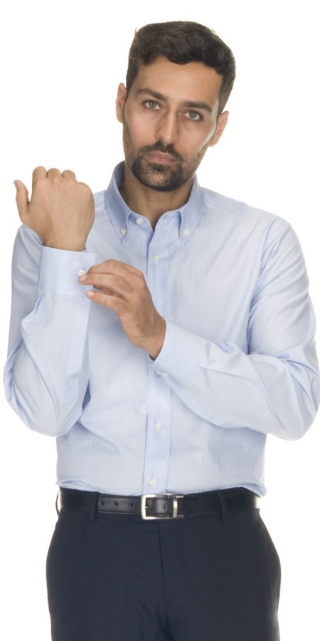 Alan Button Down Sky-Blue Shirt